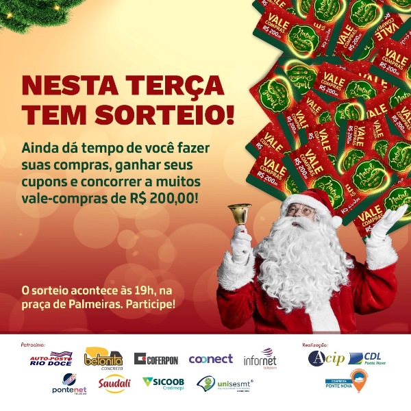 ACIP Realiza Sorteio do Natal Premiado 2022 - ACIP - Associação